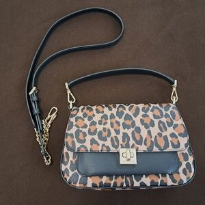 Kate Spade Leopard and Black Crossbody Bag